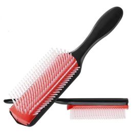 Hair Brushes Brush 9-Rows Detangling Denman Der Hairbrush Scalp Masr Straight Curly Wet Styling Comb275P Drop Delivery Products Care Dhswu