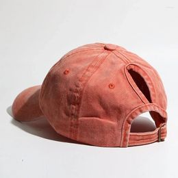 Ball Caps Washed Cotton Baseball Cap In Europe And America Curved Brim Spring Summer Female Outdoor Sports Sun Hat