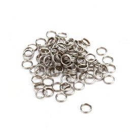 1000pcs Stainless Steel Fishing Split Rings Heavy Duty Lure Solid Ring Loop Lures 7mm 150lbs297M