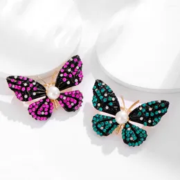 Brooches 2023 Cute Girl Simple Pins Colour Alloy Metal Butterfly Animal Corsage For Women Fashion Jewellery Accessories