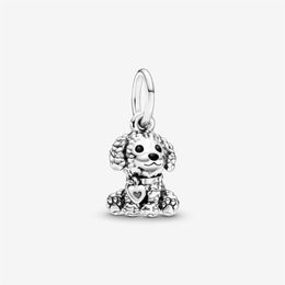 New Arrival 925 Sterling Silver Poodle Puppy Dog Dangle Charm Fit Original European Charm Bracelet Fashion Jewellery Accessories211l