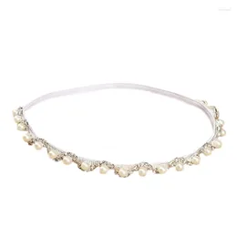 Hair Accessories Born Elastic Headband Baby Po Props Sweet Artificial Pearl Infant Hairband