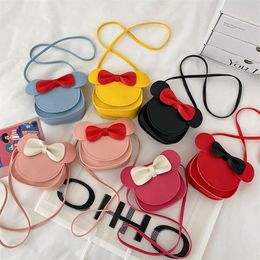 Cute Handbags Little Girls Mini Shoulder Bag for Kids Fashion Coin Purse PU Leather Children's Messenger Bag258q