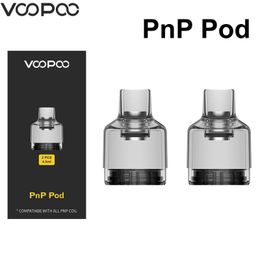 VOOPOO PnP Pod Cartridge Empty 4.5ml Tank Atomizer 2pcs/pack fit all PnP Coil for Voopoo Drag 2 Drag X Drag S vape Authentic