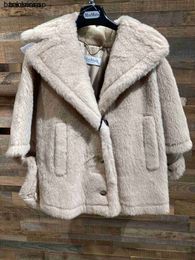 Alpaca Coat Maxmaras Wool Coat Same Material Initial Italy MaxMara 2024 Spring/Summer Short ALEGGIO