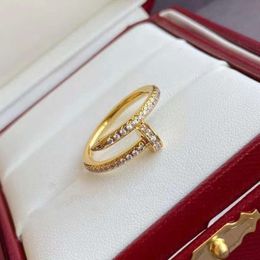 Designer carter High Gold Full Diamond Ring Ring Men's Women's Full Diamond High Grade Individualized