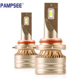 Pampsee 60W P1A LED H4 H7 H1 H11 9005 HB3 9006 HB4 Canbus LED Car Lamp Ultra Thin Turbo High Power Headlight Bulbs 6000K 10000LM