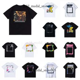 Off White Mens T-Shirts Offs White Irregular Arrow Summer Finger Loose Casual Short Sleeve T-Shirt Tees For Men And Women Printed Letter Off White Shirt 701