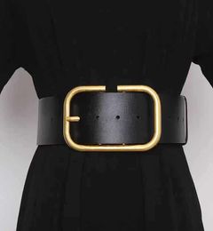 Womens Belts Waistband Belts Woman Belt Smooth Buckle Width 85cm 4 Colors Optional High Quality Cowhide1776087