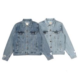 gull jacket women designer denim jackets mens womens fashion washed denims coat embroidered letters coats high street casual buttons tops