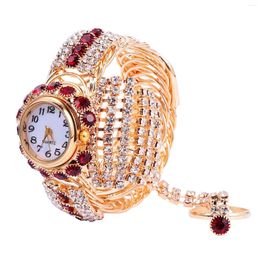 Wristwatches Ladies Ring Watch Digital Girls Quartz Bracelet Lady Watches Fashion Alloy Casual Woman