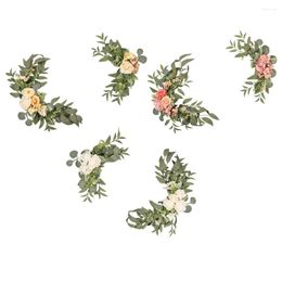 Decorative Flowers Wreaths Silk Faux Flower Wall Door Threshold Pets Friendly Exquisite Crafted Durable Good Texture Drop Delivery Hom Otsjm