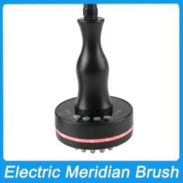 Mini Electric Meridian Brush Home Use Gua Sha Body Massager Vibrate Microcurrent EMS Hot Compress Scraping Lymphatic Drainage Health Care Machine Fat Burner