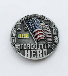 Vietnam Vet Forgotten Hero Belt Buckle SWBY703 suitable for 4cm wideth snap on belt with continous stock4367095
