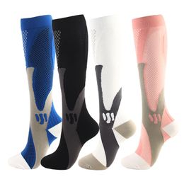 Men's Socks Pairs Compression Varicose Veins Diabetes Sports Basketball Football Women Long Tube Elastic 231205