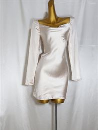 Casual Dresses Feicheng Women's Clothing Fashion Elegant Slim-Fit Sexy Figure Flattering Dress 166