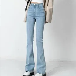 Women's Jeans Bell-bottom 2023 High-waisted Stretch Retro Fashion Spice Girl Horseshoe Pants Y2k Street Women Slim Flared