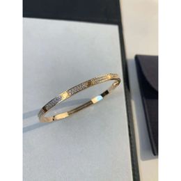 Bracelet Full Sky Star Narrow Edition Light Luxury Fashion Card Home Women's New Titanium Steel Colorless Gift for Best Friends