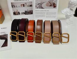 Classic solid color Gold letter mens belts for women designers Luxury designer belt Vintage Pin needle Buckle Beltss 7 colors Widt8676611