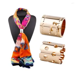 Scarves Scarf Buckle Silver Shawl Accessories Jewelry Scarfs Rings Fer A Cheval Horseshoe Charm Palladium Finish Ring