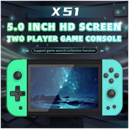 Nostalgic Host X51 Game Handheld Players 5 Inch Hd Sn Retro Video Console Childrens Gifts Support Two-Player Games Drop Delivery Acc Dhnbn