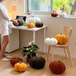 Cushion/Decorative Creative Pumpkin Shaped Sofa Cushion Halloween Decorative Colorful Pumpkin Plush Toys.