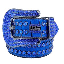 1Belts Men Women Bb Simon Belt Luxury Designer Retro Needle Buckle 20 Color Crystal Diamond Drop Delivery Fashion Accessories Dhwnml25255