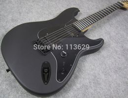 In Stock Jim Root Signature Matte Black Electric Guitar Big Headstock Ebony Fingerboard No Inlay China EMG Pickup Black Hardware