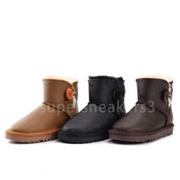 2023 Shoes Children Australia Girls Boots Winter Warm Genuine Leather Ankle Toddler Boys Shoe Kids Snow Boot Baby size 21-35 designer shoes