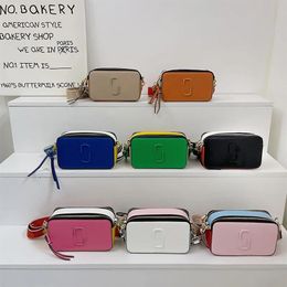 Retail Designer Womens Shoulder Bag Letter Print Colour Contrast Camera Bags Versatile Messenger Bag285G