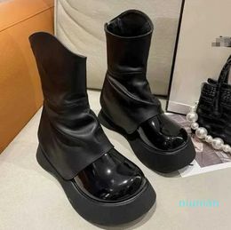 Shipping Fashion Waterproof New Product Boots Black Women Winter Warm Plush Ankle Booties Non Slip Cotton Padded Outdoor Shoes