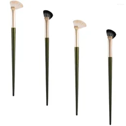 Makeup Brushes 4Pcs Nose Contour Brush Angled Highlighting Eye Shadow Blending