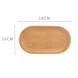 Plates Wooden Tray Dessert Plate Paint-free Snack Dried Fruit Woodware Afternoon Tea Trays Environmentally Durable