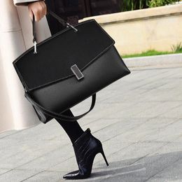 Evening Bags Top Leisure Tote Bag Fashion Trend Real Leather Large Capacity Women's Handbag Single Shouldermessenger