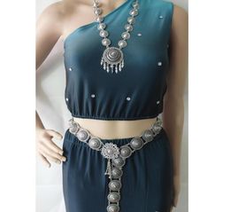 Belts Bamboo Hats Shape Alloy Necklace Belt Set Dai Thai Ethnic Skirt Accessories Banna Dress Matched Waist Chain Bohemia BeltBelt2962547