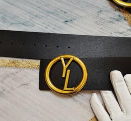 Luxury Designer belts extra wide 7cm belt for women designer classic solid Colour gold letters of buckle men width beltss 7 Styles 3774908