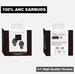 Quiet Earbud TWS Earphones Comfort Wireless Bluetooth 5.1 Headsets Earbuds II In-Ear Noise Cancel ANC airpods 2 HIFI Compartable earphones Designer Brand airPod Case