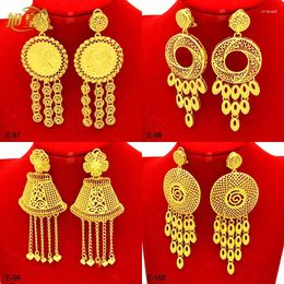 Dangle Earrings XUHUANG Vintage Charm Dubai Coin Gold Color For Women 24K Plated Earring Wedding Jewelry Gifts Wholesales