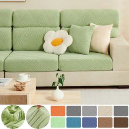 Chair Covers Jacquard Sofa Cushion Cover Living Room Solid Seat High Stretch L-shaped Corner Home Pets Kids