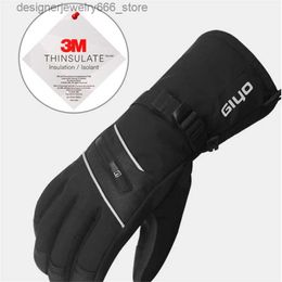 Five Fingers Gloves GIYO S-06 Long Full Fingers Sports Ski Glove MTB Bike Road Bicycle Riding Racing Gloves Women Men Cycling Equipment Q231206