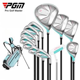 Club Heads PGM Women Golf Clubs Set with Golf Bag Stainless Steel / Carbon Shaft Iron Wood Driver Beginer Training Golf Supplies LTG051 231205