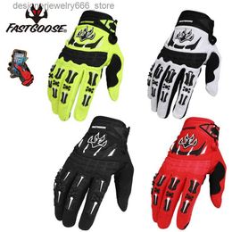 Five Fingers Gloves FASTGOOSE Motocross MX Gloves Downhill Mountain Bike DH MTB Motorbike Racing Glove Summer Mens Woman Off-road Luvas S-XL Q231206