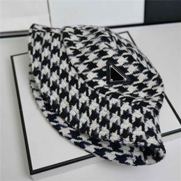 Designer Bucket Hat Fashion Cap Men Women Fitted Hats Brand High Quality Luxury Fashion Fisherman Houndstooth Sun Caps Woollen Hat209S