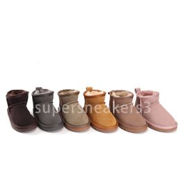 Kinder Kleinkind Tazz Hausschuhe Baby Designer Schuhe Pelz Slides Schaffell Shearling Classic Ultra Mini Boot Winter Pantoletten Slip-on Wildleder Größe 21-35