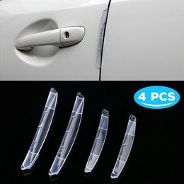 4x Car Door Edge Scratch Anti-Collision Protector Guard Strip Cover Accessories transparent