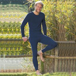 Men's Thermal Underwear 70% Merino Wool Men Thermal Underwear Set Merino Wool Base Layer 160G Lightweight First Layer Warm Set Long Sleeve Top Bottom 231206