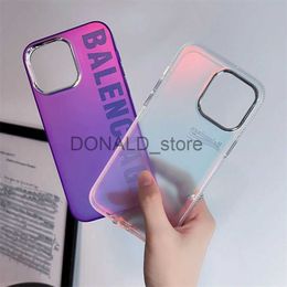 Cell Phone Cases Luxury High Quality Laser Fluorescence Couple Phone Case For Iphone 15Promax 15Pro 15 14Pro 14 13Pro 13 12 11 Pro Max Back Cover J231206