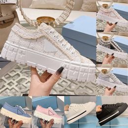 Top Designer shoes Sneakers Gabardine Nylon Casual Shoes Brand Wheel Trainers Luxury Canvas Women Sneake Fashion Platform Solid Heighten Shoe outdoor shoes