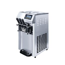 Ice Cream Machine Desktop Soft Ice Cream Maker Countertop Yoghourt Sweet Cones Freezing Equipment Vending Machine