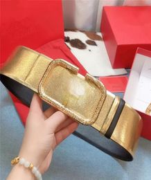 Luxury Belts Fashion New Wide Version Belt Female Leather Letter Design Buckle with Skirt Windbreaker Decorative Waist Seal1271636